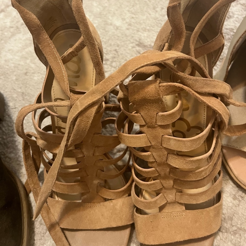 Sam Edelman lace up heels size 8